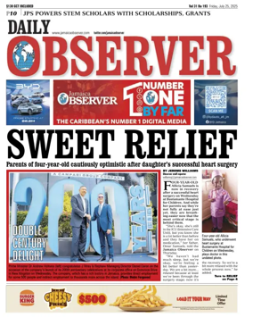 Cover of Daily Observer (Jamaica)