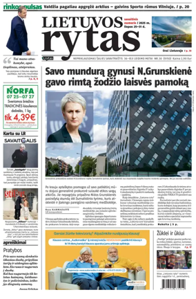 Cover of Lietuvos Rytas