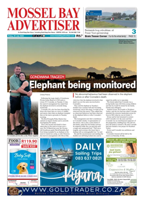 Cover of Mossel Bay Advertiser