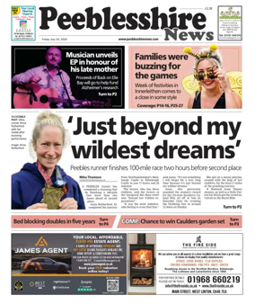Cover of Peebleshire News
