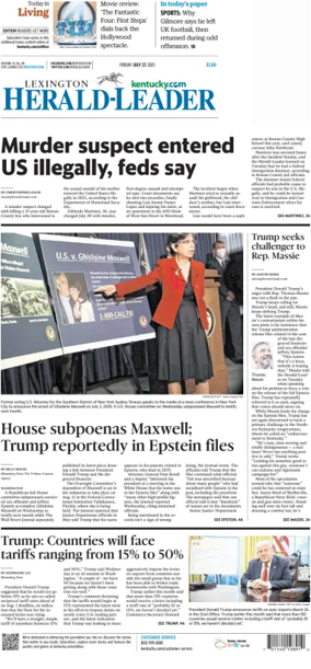 Cover of Lexington Herald-Leader