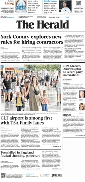 Cover of The Herald (Rock Hill)