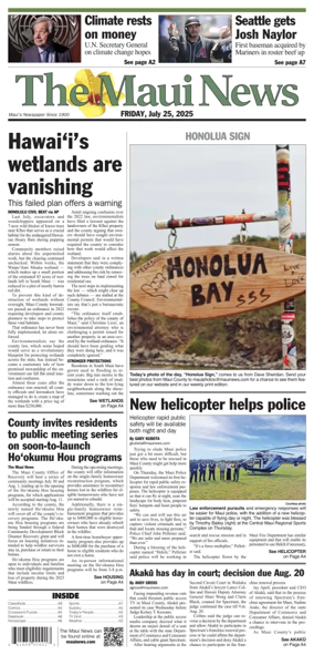 Cover of The Maui News