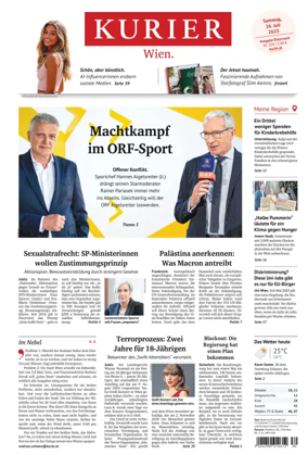 Cover of Kurier (Samstag)