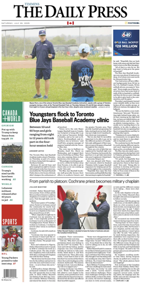 Cover of The Daily Press (Timmins)