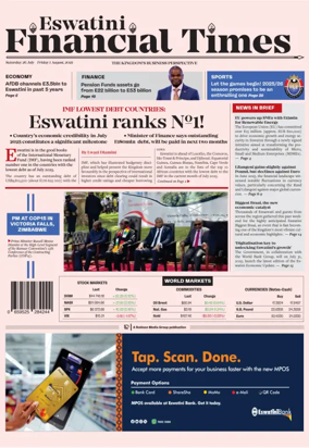 Cover of Eswatini Financial Times