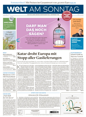 Cover of Welt am Sonntag