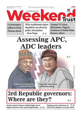 Cover of Weekly Trust
