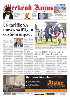 Cover of Weekend Argus (Saturday Edition)