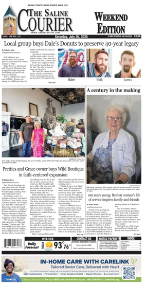 Cover of The Saline Courier Weekend