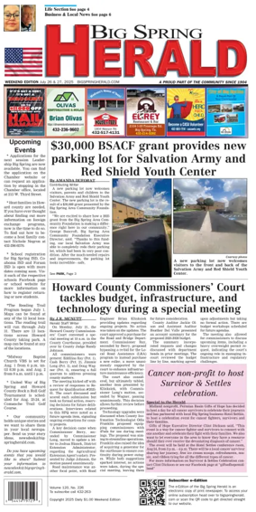 Cover of Big Spring Herald Weekend