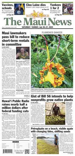 Cover of The Maui News - Weekender