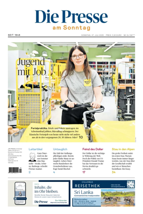 Cover of Die Presse am Sonntag