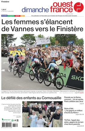 Cover of Dimanche Ouest France (Finistere)