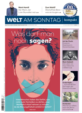 Cover of Welt am Sonntag - kompakt