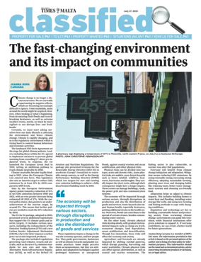 Cover of The Sunday Times of Malta - Classified