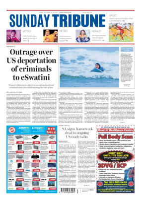 Cover of Sunday Tribune