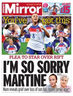 Cover of Sunday Mirror