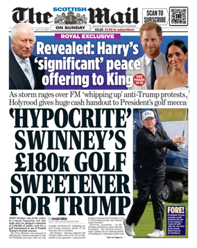 Cover of The Scottish Mail on Sunday