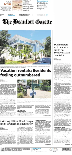 Cover of Beaufort Gazette (Sunday)