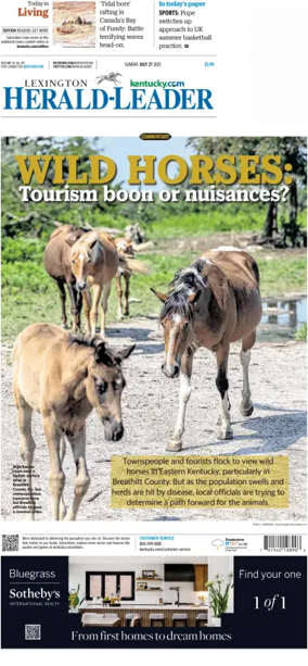 Cover of Lexington Herald-Leader (Sunday)