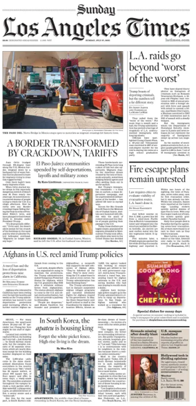 Cover of Los Angeles Times (Sunday)