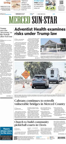 Cover of Merced Sun-Star (Saturday)