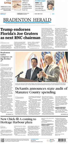 Cover of The Bradenton Herald (Sunday)