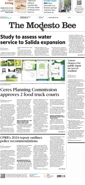 Cover of The Modesto Bee (Sunday)