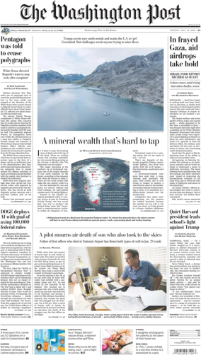 Cover of The Washington Post Sunday