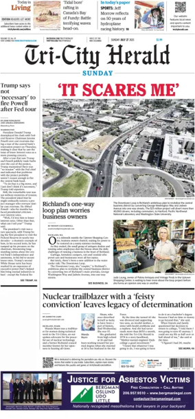 Cover of Tri-City Herald (Sunday)