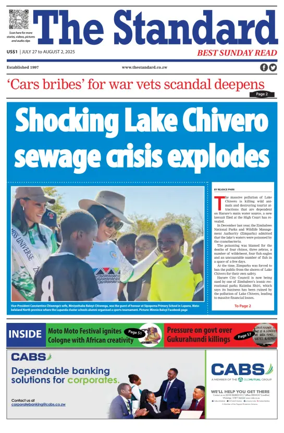 Cover of The Standard (Zimbabwe)