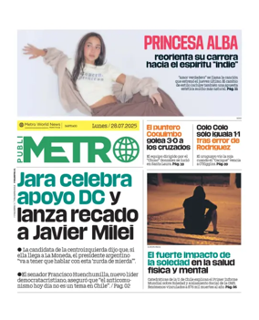 Cover of Publimetro Chile
