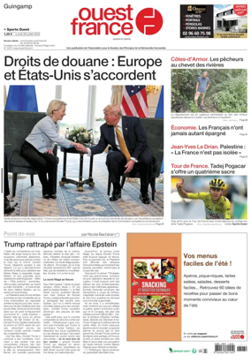 Cover of Ouest France (Guingamp)