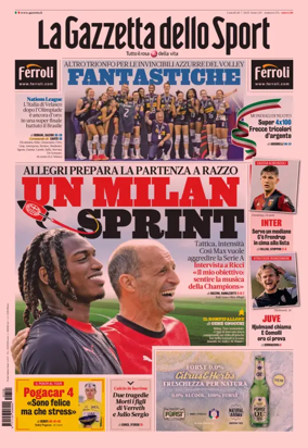 Cover of La Gazzetta dello Sport - Verona