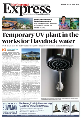 Cover of Marlborough Express