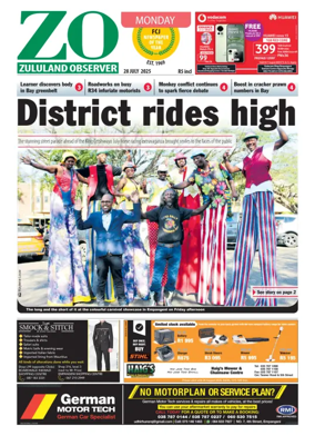 Cover of Zululand Observer - Monday