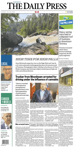 Cover of The Daily Press (Timmins)