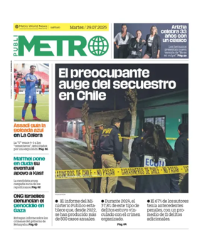 Cover of Publimetro Chile