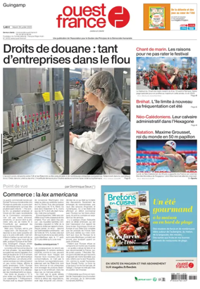 Cover of Ouest France (Guingamp)