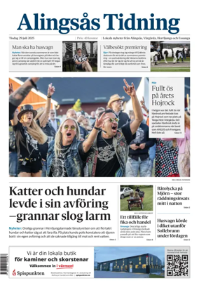 Cover of Alingsås Tidning