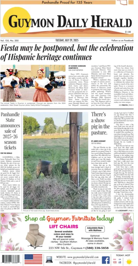 Cover of Guymon Daily Herald