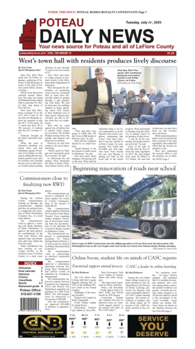 Cover of Poteau Daily News
