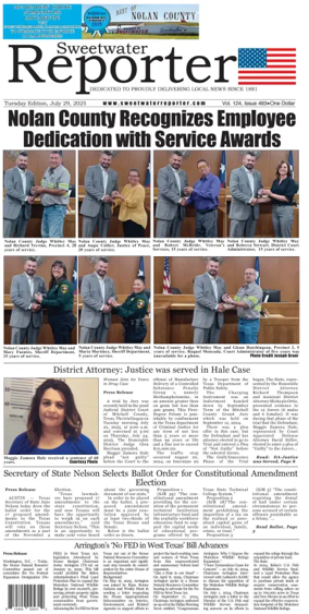 Cover of Sweetwater Reporter