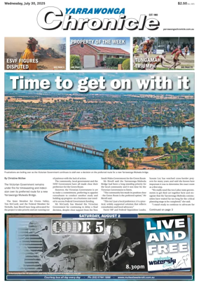 Cover of Yarrawonga Chronicle