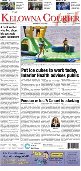 Cover of The Daily Courier