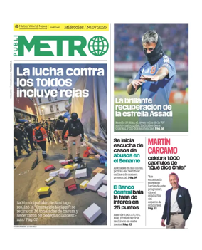 Cover of Publimetro Chile