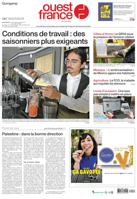 Cover of Ouest France (Guingamp)