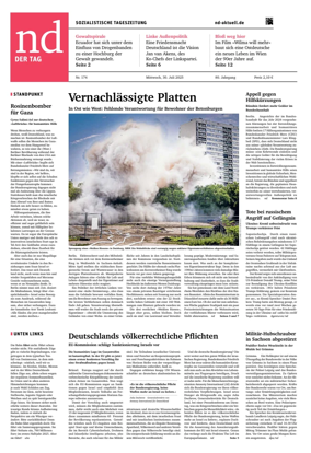 Cover of Neues Deutschland