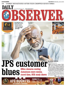 Cover of Daily Observer (Jamaica)